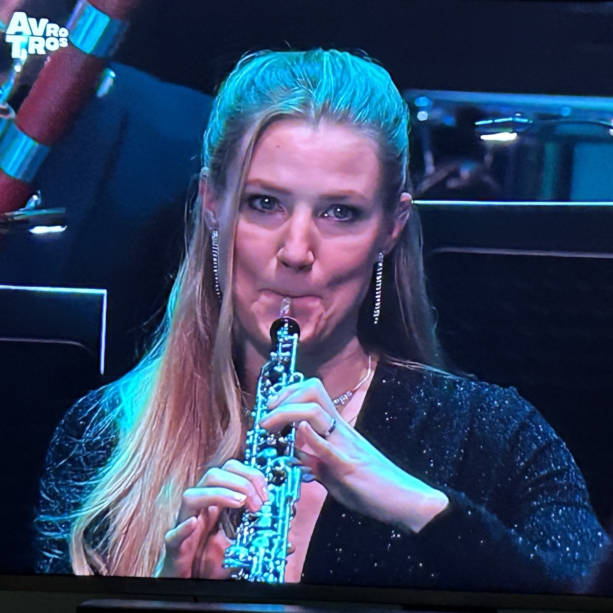 Marleen Schuuring met althobo in het Maestro-orkest